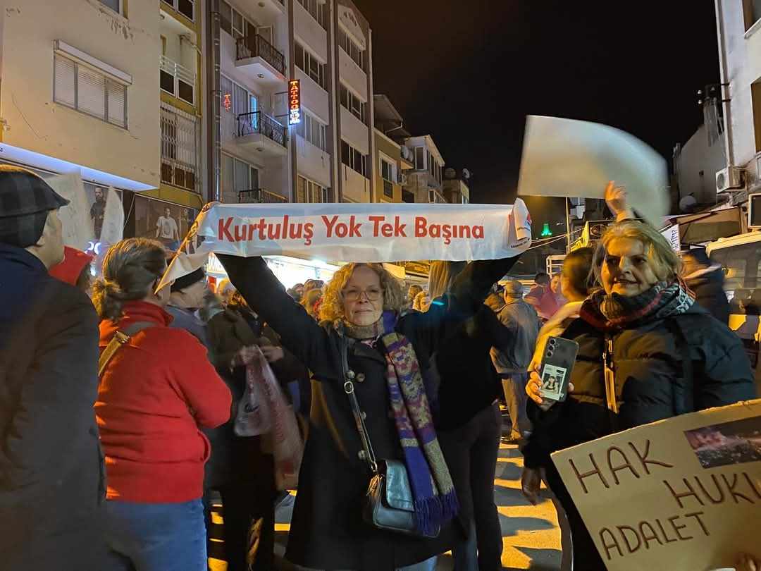 Tireliler, İmamoğlu’nun Gözaltına Alınmasını Protesto İçin Sokaklardaydı