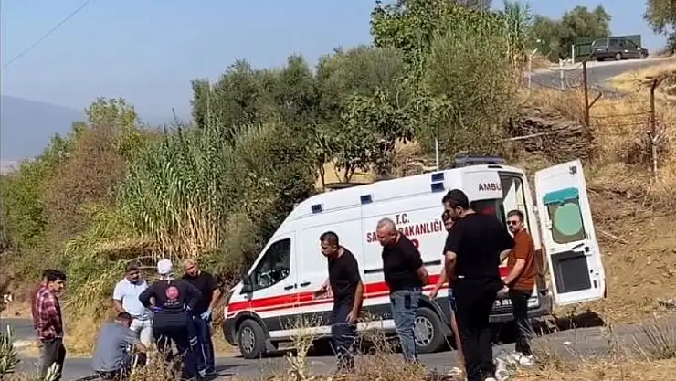 Tire’de otomobil dereye uçtu: 1 yaralı