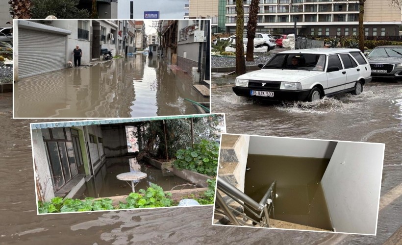 Yollar göle döndü evleri su bastı!